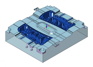 实例教程39：6163银河3D设计汽车塑料零件模具5-动模型芯镶件