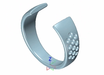 实例教程23：使用6163银河3D进行钻石对戒设计之1（开环男戒）