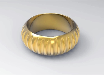 实例教程22：使用6163银河3D进行黄金闭口指环设计